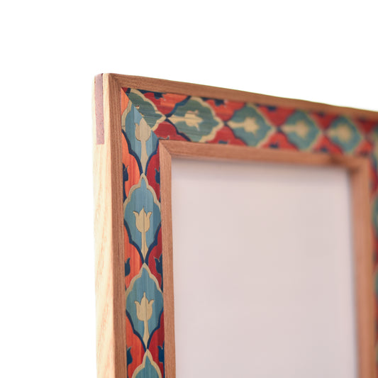 Cadre marqueterie de paille