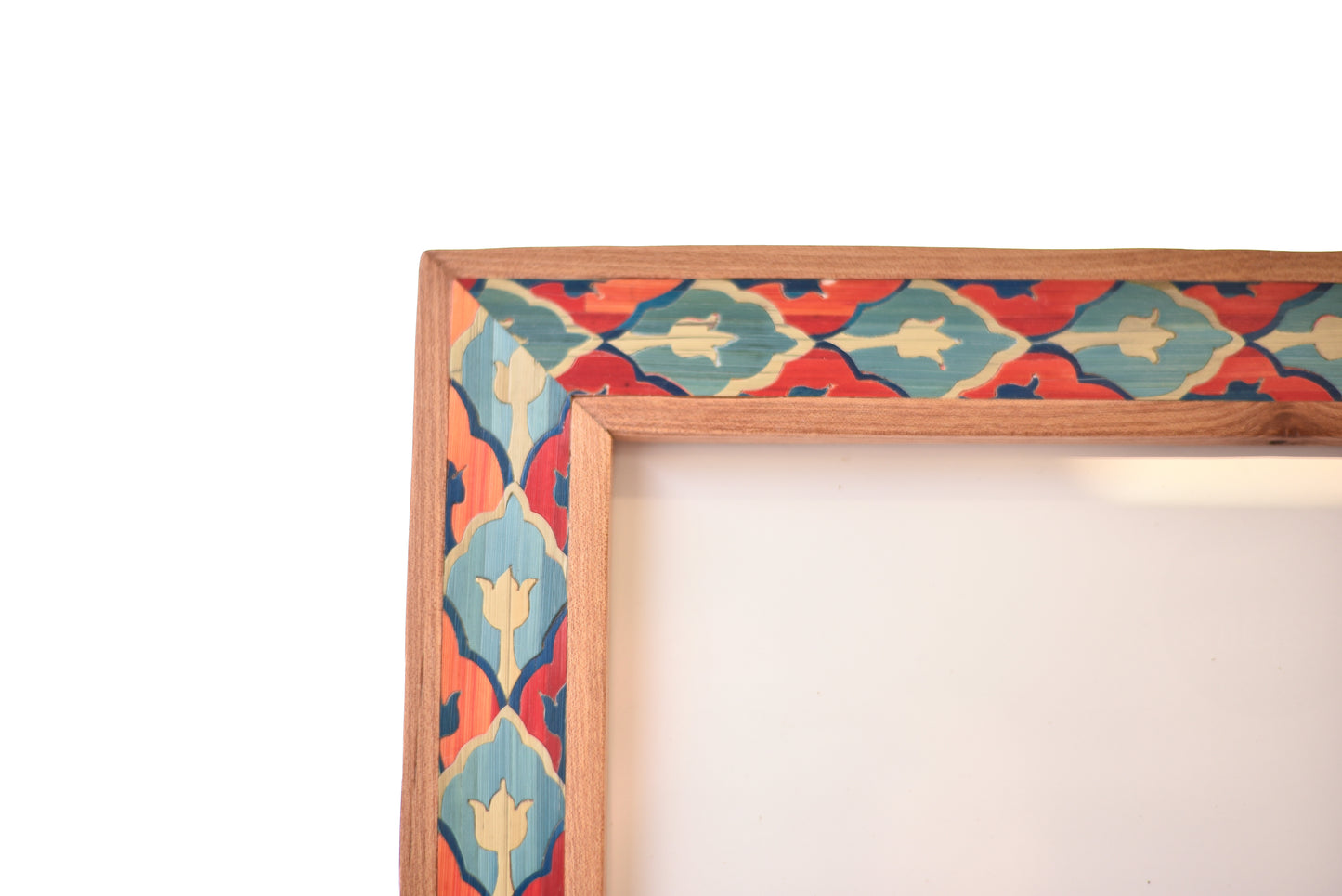 Cadre marqueterie de paille
