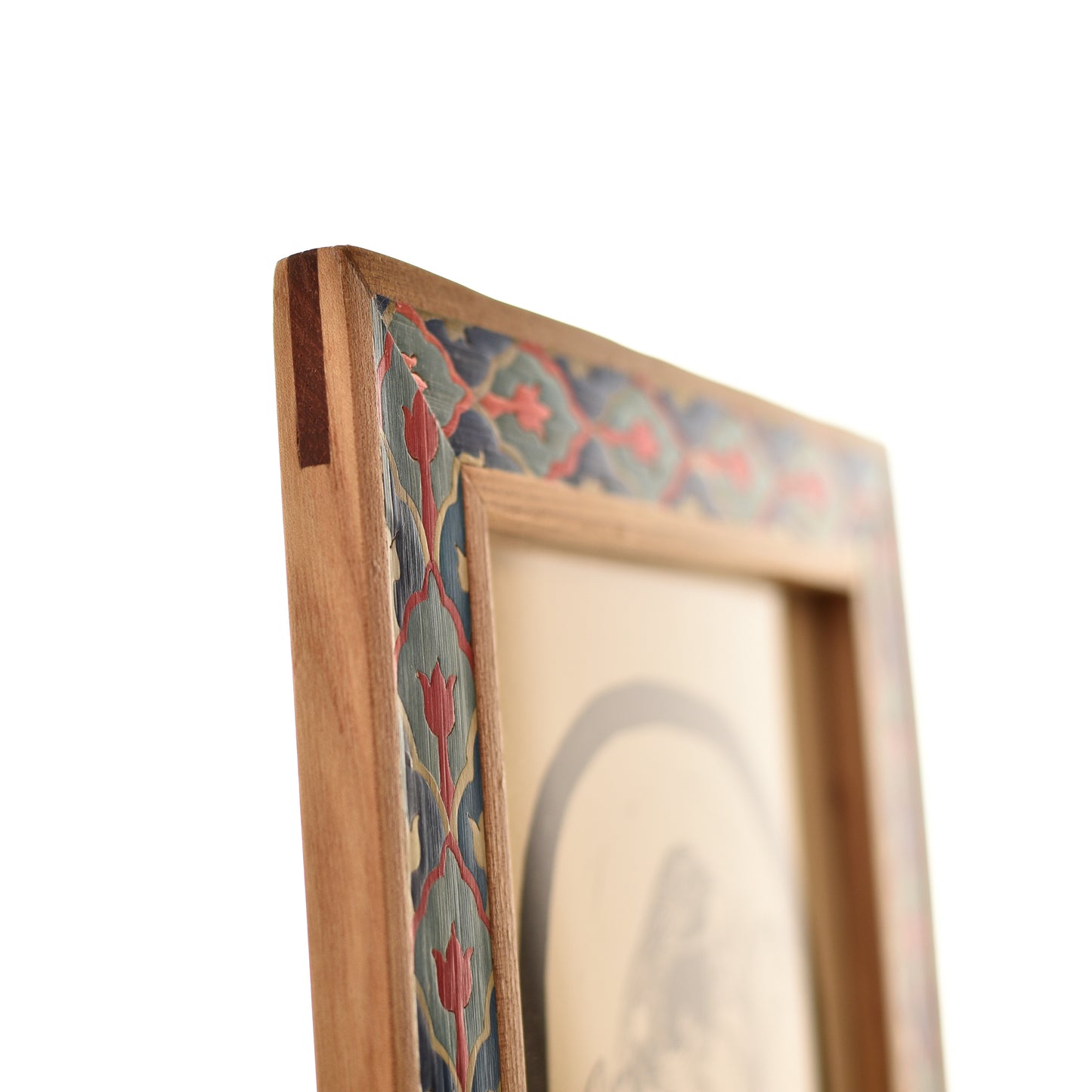Cadre marqueterie de paille