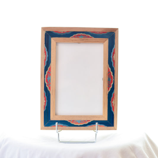 Cadre marqueterie de paille